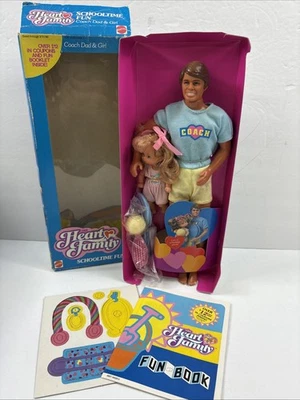 The Heart Family Schooltime 1988 divertido entrenador papá y niña raro en caja original #2819 leer Foto 1 de 4