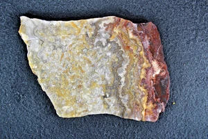 Crazy Lace Agate Slab |  6.7 Ozs | Lapidary | Display | Crafts - Picture 1 of 10