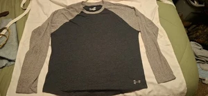 Under Armour Gr. LG Herren HeatGear Langarm T-Shirt - Schwarz/Weiß-001 - Bild 1 von 5