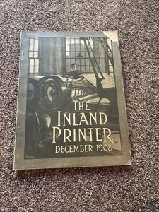 December 1908 “The Inland Printer” Ink /Job Press /Linotype /Letterpress/Plates - Picture 1 of 21