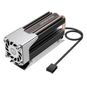 Graugear M.2 NVMe SSD (2280) Cooler – Heatpipe Cooler with Fan for M.2 SSD – Act - Afbeelding 1 van 10