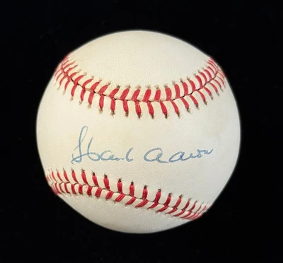 Hank Aaron Signed Autographed NL Baseball - JSA Sticker Only - Image 1 of 2