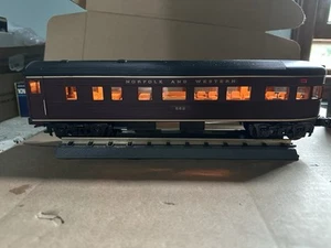 MTH Norfolk and Western 582 Observation Passenger Car Illuminated O Gauge - Picture 1 of 22