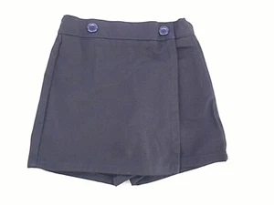 Girls R/K Navy Blue 2-Button Box Pleat Uniform Skort Sizes 3 - 16 - Picture 1 of 6