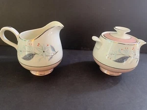 Crema, azucarero y tapa SPRINGTIME de Homer Laughlin - Imagen 1 de 5