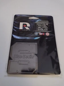 University of Wisconsin STOUT - Blue Devils "Metal Auto Emblem". NEW & SEALED. - Picture 1 of 2