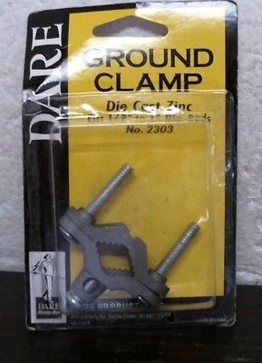 Dare Products 2303 Ground Clamp, Fits 1/2"-1" Dia. Rods, FREE SHIPPING