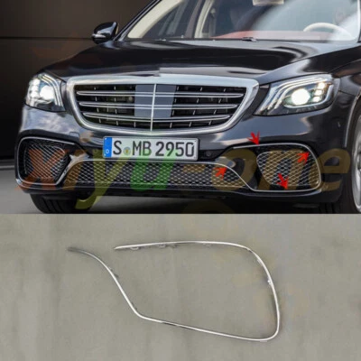 🔊Chrome Left Side Front Bumper Molding Trim For Mercedes-Benz S65 AMG 2018-2020 - Image 1 of 4