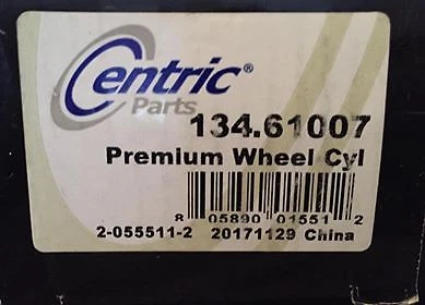 CENTRIC PARTS - DRUM BRAKE PREMIUM WHEEL CYLINDER #134.61007 - Image 1 of 2