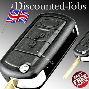 For Land Rover Discovery Range Rover Sport 3 Button Flip Car Key Fob Case . - Picture 1 of 4