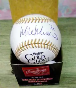 MIKE MUSSINA SIGNIERT GOLD HANDSCHUH MLB BASEBALL ORIOLES YANKEES #35 HOF19 - Bild 1 von 2