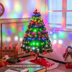 5' Pre-Lit Artificial Christmas Tree Fiber Optic w/Multicolor LED Lights & Stand - Picture 1 of 10