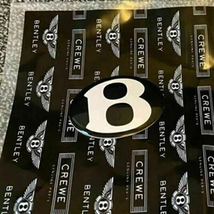 NEW black Trunk B emblem badge for Bentley Continental Gt Gtc & Flying Spur - Picture 1 of 1
