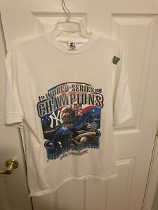 Vintage 1998 New York Yankees World Series Champions Official Clubhouse Shirt L 