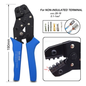 SN-28B Pin Crimping Plier Crimper Tool 2.8mm 3.96mm 4.8mm 28-18AWG for Terminals - Picture 1 of 8