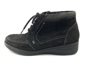 MEDICUS DAMEN STIEFEL STIEFELETTEN BOOTS Gr:37,5 Uk:4,5 SCHWARZ - Bild 1 von 4
