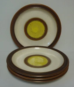 Denby POTTER'S WHEEL GOLD Dinner Plates  SOLD IN SETS OF FOUR More Here - Picture 1 of 3