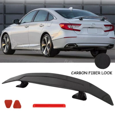 46" Carbon Style ABS Car Rear Trunk Spoiler Wing Tail Lip Kits For Honda Accord Foto 1 de 4