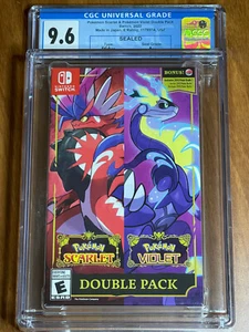 2022 SWITCH Pokemon SCARLET & VIOLET DOUBLE PACK 1st Print CGC 9.6 Y-Fold A++ - Picture 1 of 6