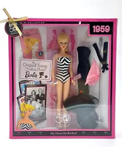2008 Mattel N4974 50th Anniv. Reproduction Puppe: Debut 1959 My Favorite Barbie - Bild 1 von 7