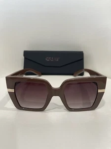 Gafas de sol Quay Notorious 51 mm cuadradas degradadas para mujer (DOE/MARRÓN) - Imagen 1 de 13