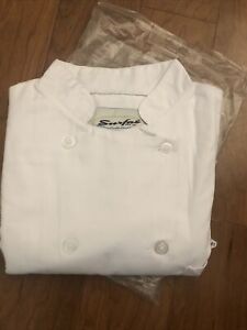 New ListingMen's Chef Coat -White color, Size Xl. #5053 Surfas Threads Discontinued! Rare!