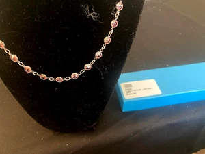Touchstone Crystal by Swarovski Chanelle Necklace Light Rose Ignite 2093N - Picture 1 of 1
