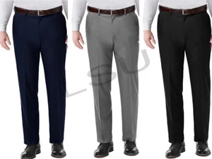 BOYS STURDY FIT SCHOOL TROUSERS UNIFORM HALF ELASTICATED~REGULAR LEG~ALL SIZES - Picture 1 of 11