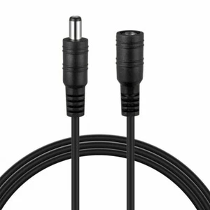 1m/3ft DC 12v CCTV Power Cable Extension Cord Adapter Male/female 5.5mm x 2.1mm - Picture 1 of 10
