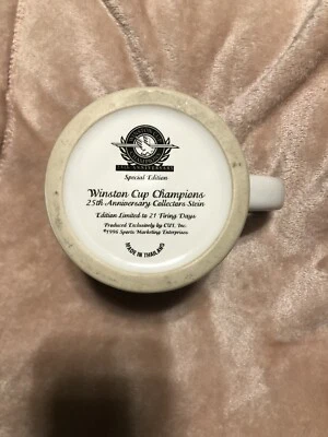 Taza de café Nascar Winston Cup Champions 25 aniversario Stein 1996 Foto 1 de 4