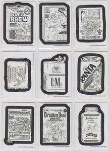 2017 Topps Wacky Packages Old School 6 Complete Set Pencil Sketches 30/30