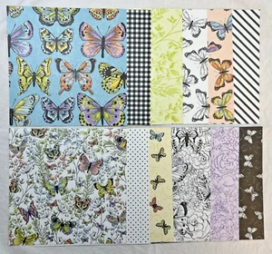Stampin Up Botanischer Schmetterling DSP-Sammelalbumpapier-12 Blatt-6x6"-bunt-Karten - Bild 1 von 4