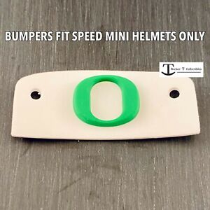 Oregon Ducks O White/Green Riddell Speed Mini Helmet 3D Front Bumper Not a Decal
