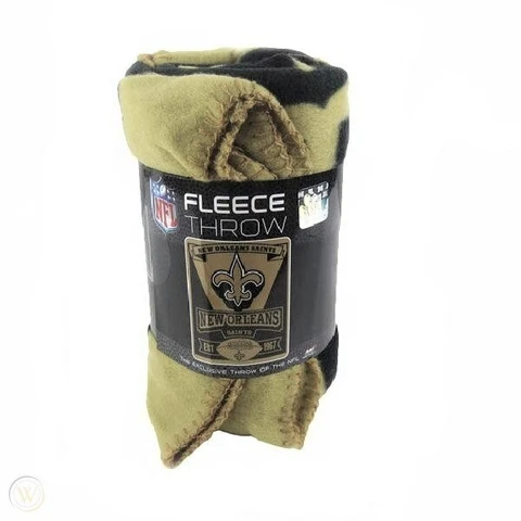 NEW ORLEANS SAINTS BLANKET FLEECE THROW NFL BY NORTHWEST MARQUE SERIES Cover