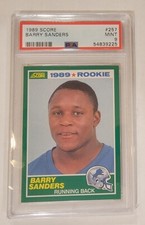1989 Score Barry Sanders RC #257 PSA 9