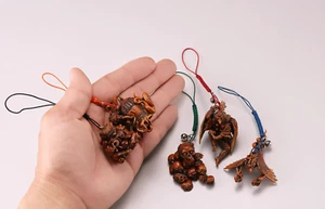 Set of 5! YOKAI Rare Japanese demon spirit mascot charm netsuke strap Shinto God - Picture 1 of 18