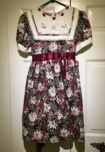 Little Diana NY Girl Dress Size 14 Floral New Made In USA - Picture 1 of 6