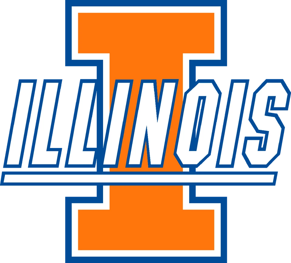 University Of Illinois Fighting Illini sticker logo NCAA weatherproof vinyl - Image 1 of 1