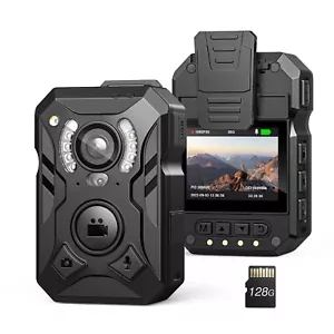 Mini Body Camera Security 1296P 13H Recording Camcorder Night Vision For Police - Picture 1 of 24