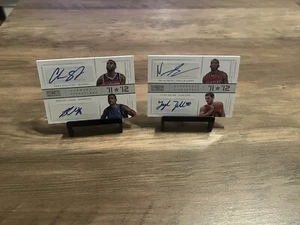 2012-13 National Treasures 11 vs 12 Signatures 2 Card Lot Auto /99 - Picture 1 of 5