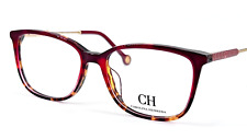 Carolina Herrera VHE816K Women's Plastic Eyeglass Frame 0AFG Red Tortoise 53-16