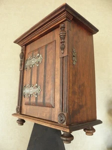 antique furniture Wood old Wall Shelf Shelving Display Shelf Cabinet century vtg - Picture 1 of 12