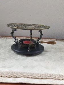 Antikes Stövchen aus Messing ca. 10 cm - Bild 1 von 10