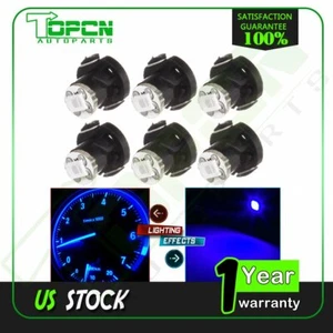 6X T4/T4.2 Neo Wedge 1SMD LED Blue A/C Climate Temperature Control Light Lamp - Picture 1 of 6