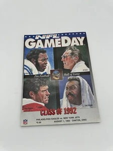 1992 HOF Football Program Philadelphia Eagles v New York Jets Jeff Blake Debut - Picture 1 of 2
