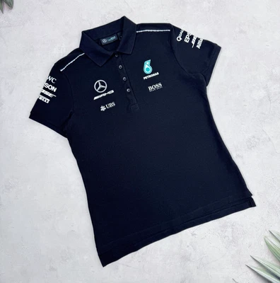 Camiseta polo Mercedes AMG Petronas F1 Team damas mujeres UBS Pirelli Boss talla L Foto 1 de 4