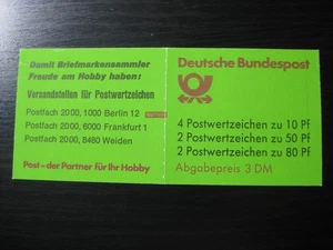 deutschland Mi. #MH 24h mZ selten postfrisch MNH Briefmarkenheftchen! CV 14,50 $ - Bild 1 von 2