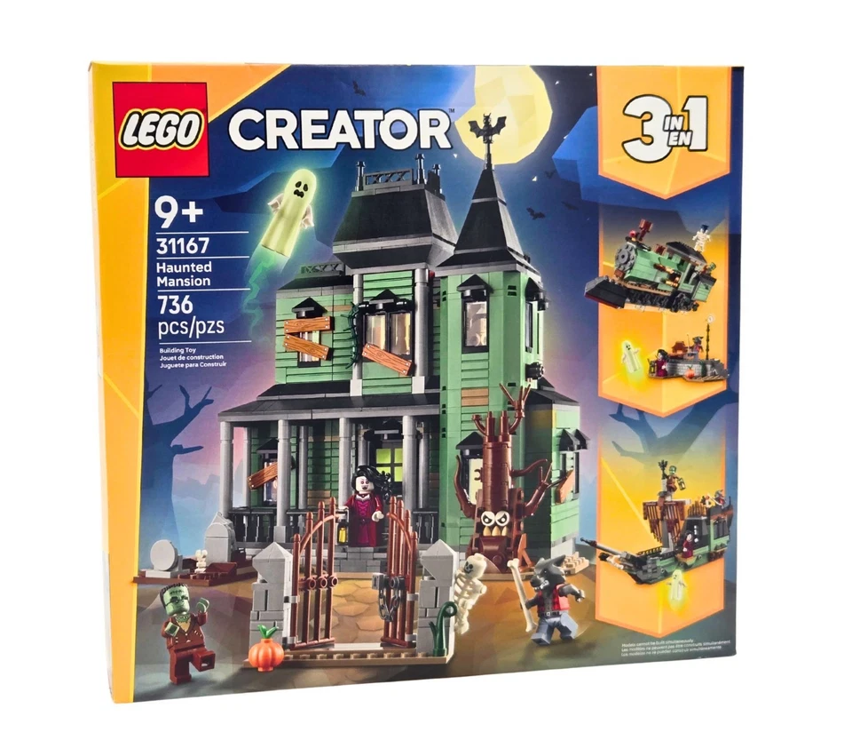 LEGO® Creator 3-в-1 особняк с привидениями (31167) — новый/запечатанный — 5 минифигурок - Изображение 1 из 4