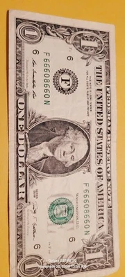 One Dollar Bills Fancy Sereal  F 66608660 N  Flipper - Image 1 of 4