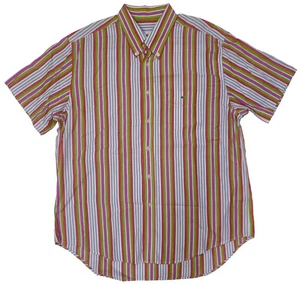Lacoste Hemd mit Knöpfen Herren Mehrfarbig Strandhemden Gr. 44 Kurzarm Baumwolle - Bild 1 von 5